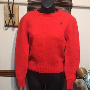 POLO RALPH LAUREN Red 100% Wool Sweater